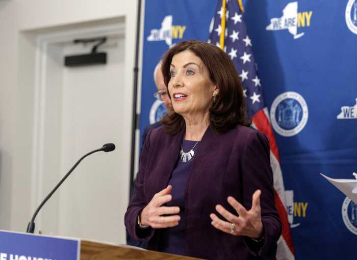 Reproductive rights: Hochul strengthens NY shield law to protect abortion providers from out-of-state prosecution 3 Gov. Kathy Hochul speaking about reproductive rights