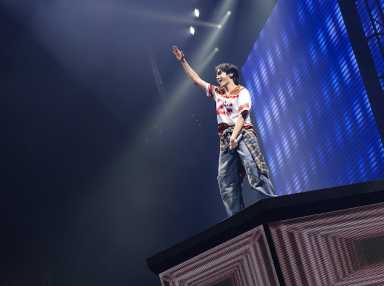 j-hope performs in Brooklyn.