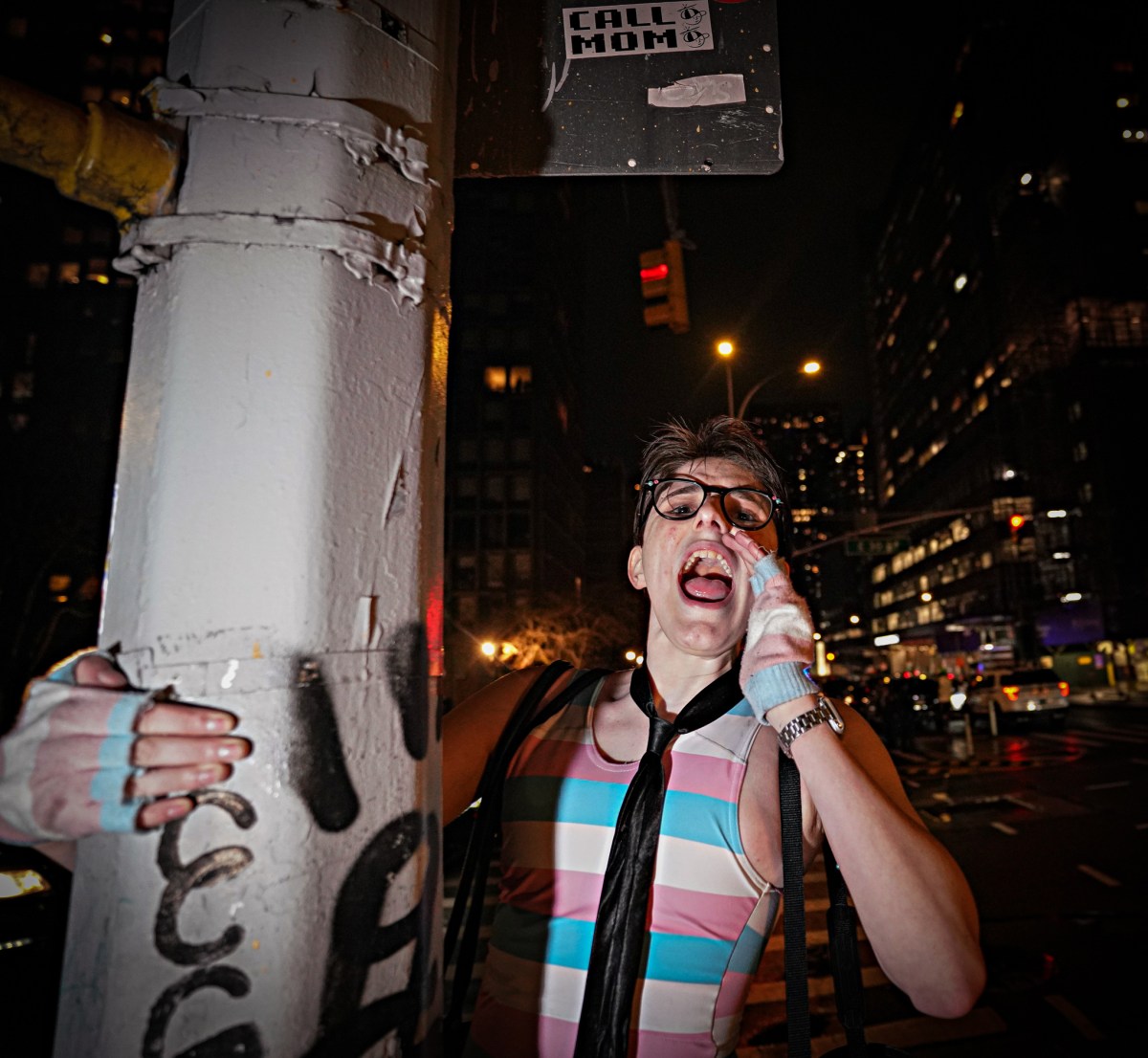 Trans rights protesters march on NYU Langone demanding hospital ignore Trump order, continue gender-affirming care for youth 7