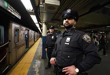 Last month was the "safest" July in NYC subway history, MTA says 47 Officers looks out for safety in subway in Brooklyn