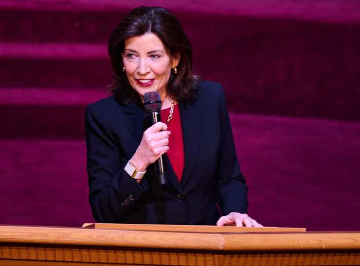 Hochul touts economic agenda, vows to fight Medicaid cuts in Sunday visits to Queens 6 Gov. Kathy Hochul delivers remarks to churchgoers at the Greater Allen AME Cathedral on Sunday, March 2, 2025.