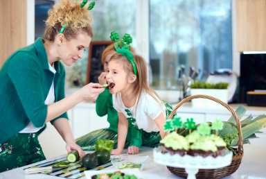 Here are some recipes to try out this St. Patrick's Day 13 Mother with daughter cooking at kitchen