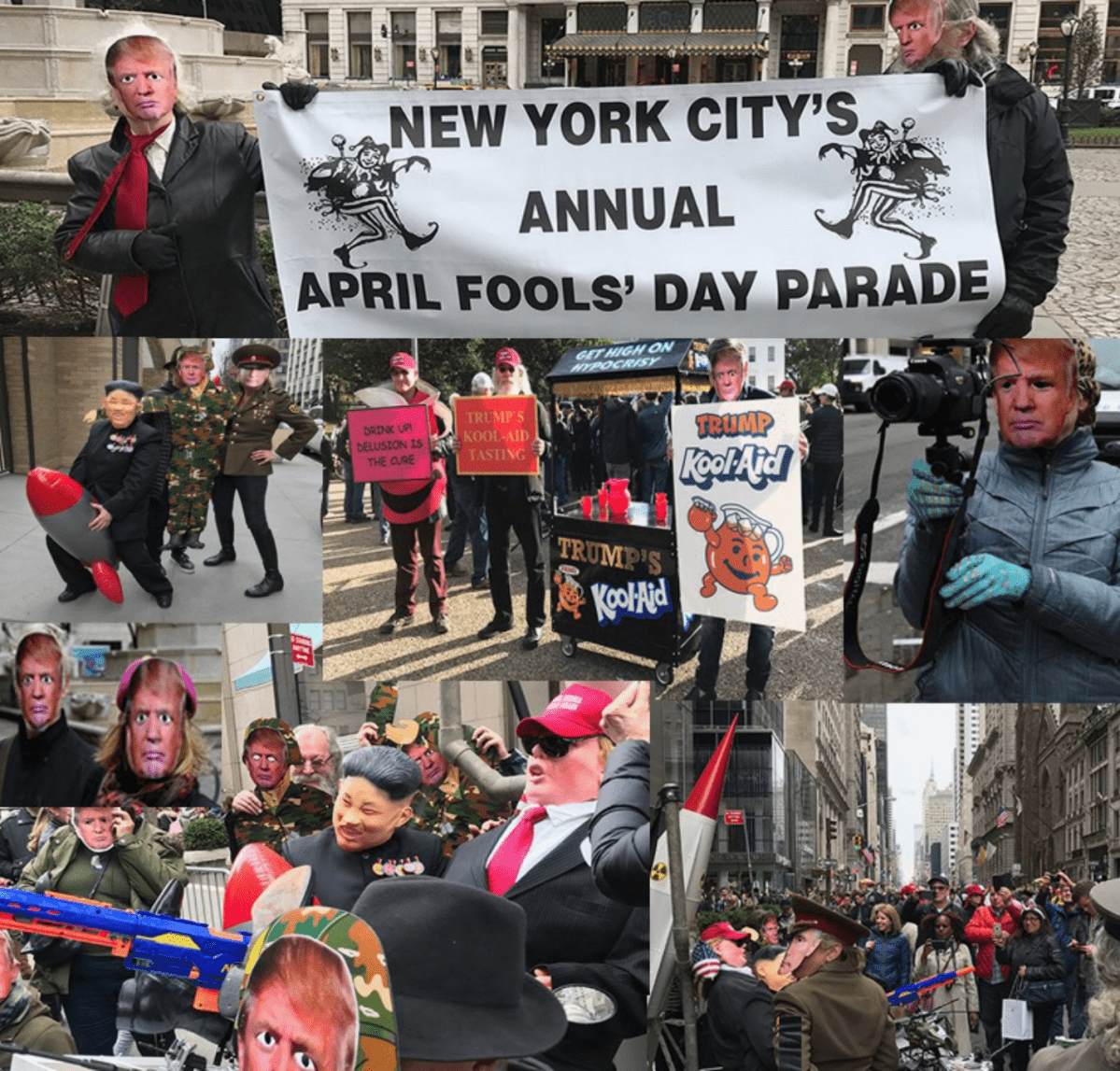 New York jokesters prepare for the 40th annual April Fools' Day Parade, a comical event known for its love of poking fun at those in power.