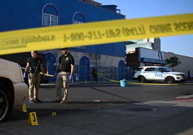 Bronx stabbed crime scene file photo