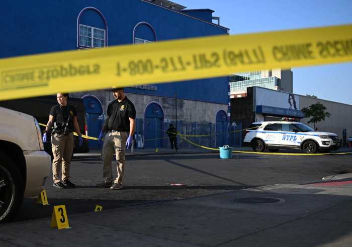 Bronx stabbed crime scene file photo