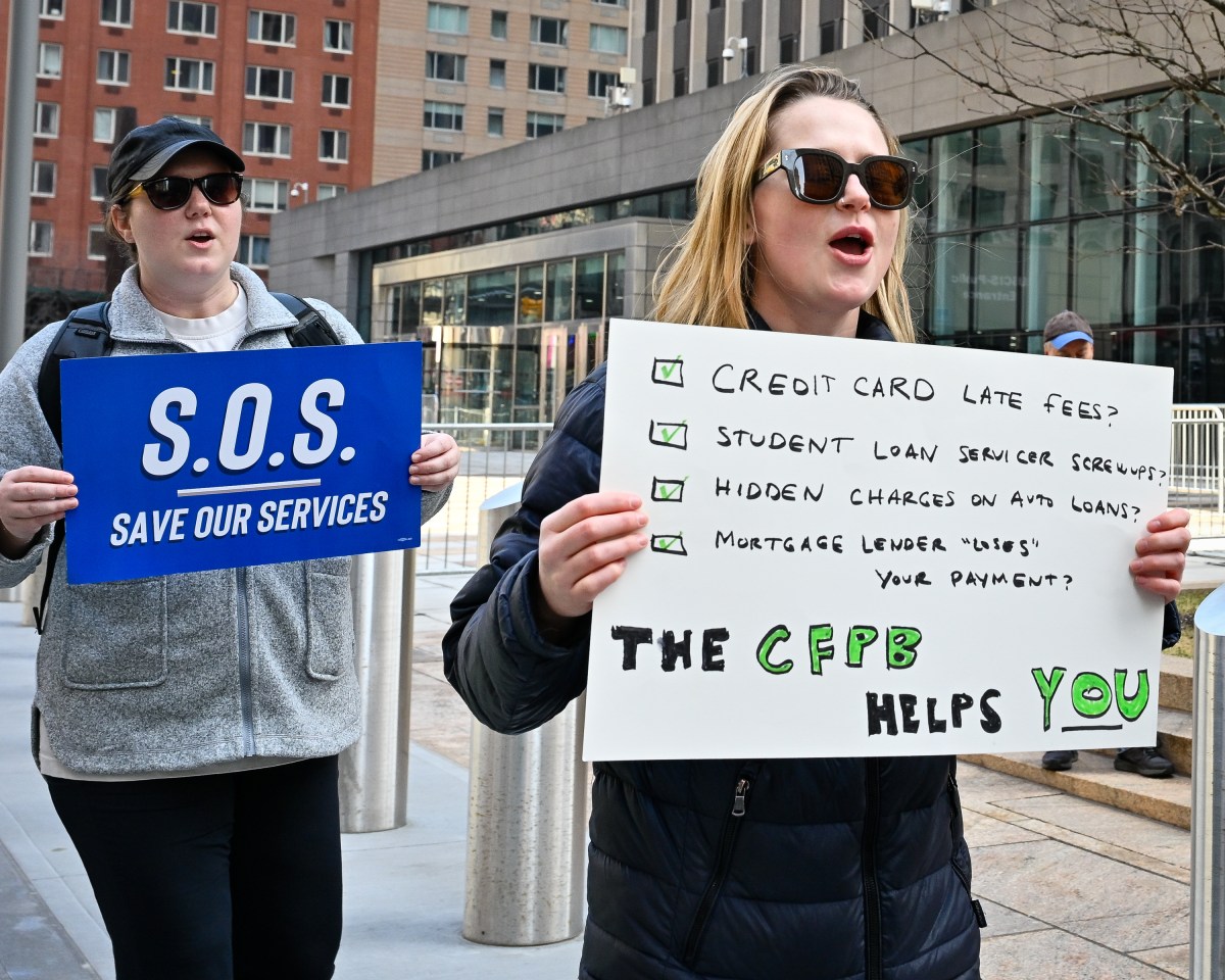 Federal workers protest outside Javits building to rally against illegal mass firings 7