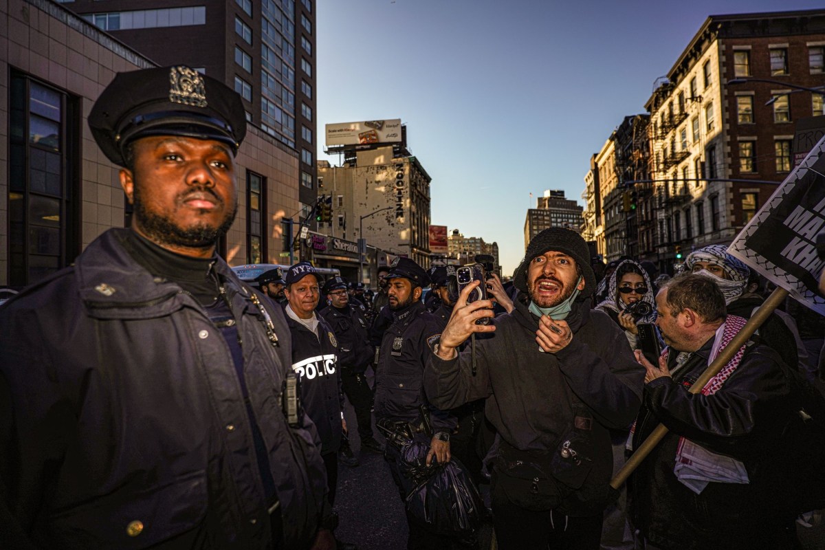 Massive Manhattan protest over ICE's arrest of permanent resident and pro-Palestine protester Mahmoud Khalil ends in clashes with cops 10