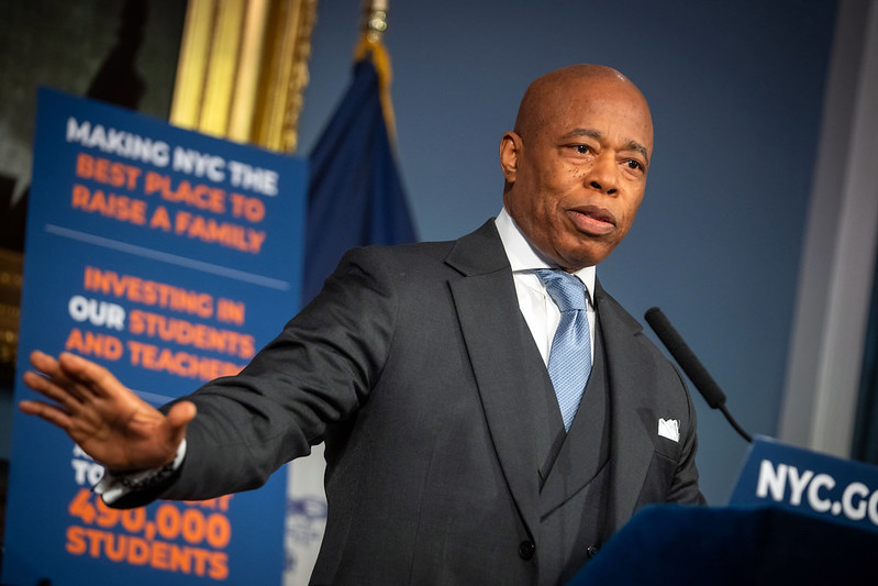 NYC Mayor's Race: Eric Adams accuses Council Speaker of using policy spats as springboard to challenge him 1 Mayor Eric Adams speaks announces new social services hub in Brooklyn