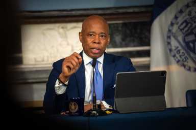 Mayor Eric Adams speaks about state budget deal