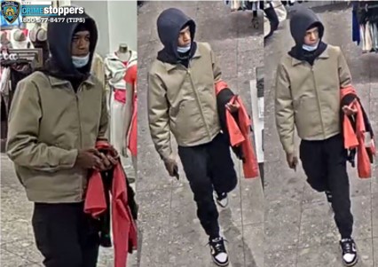 One of the suspects sought in a lululemon robbery on the Upper East Side.