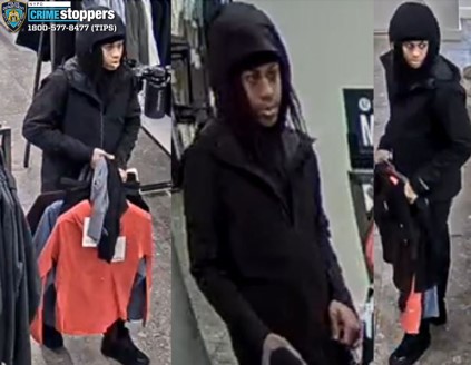 One of the suspects sought in a lululemon robbery on the Upper East Side.