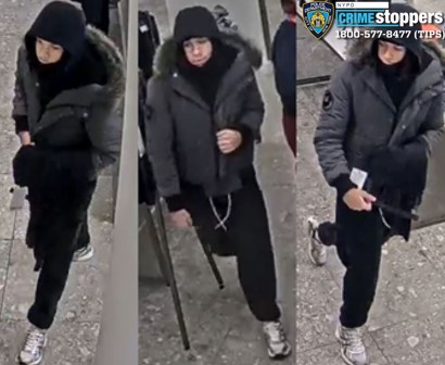 One of the suspects sought in a lululemon robbery on the Upper East Side.