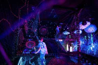 New INTER exhibit lets you explore space through imagination in Soho 9 INTER's new exhibit takes you on an intergalactic adventure.