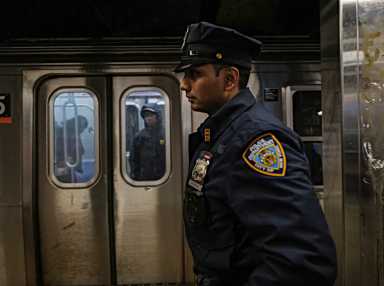 NYPD officer in subways