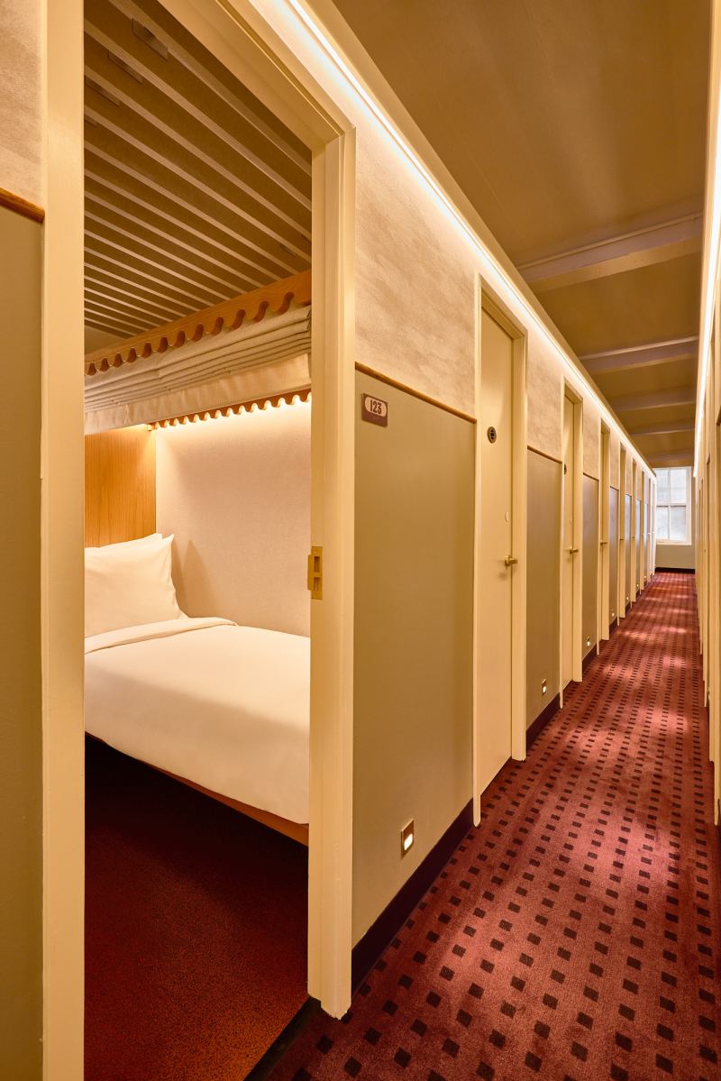 Now Now Noho's row of sleeper cabins.