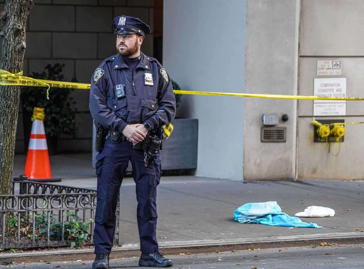 Midtown stabbing scene