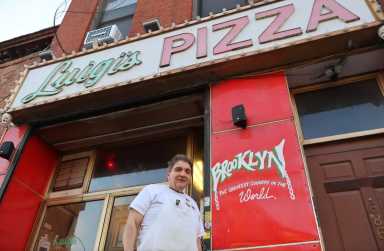 A 'pizza' good news! Seamless revives beloved NYC dollar cheese slice for limited time at 40+ pizzerias 9 Luigi's Pizza in Brooklyn participating in $1 slice Seamless promotion