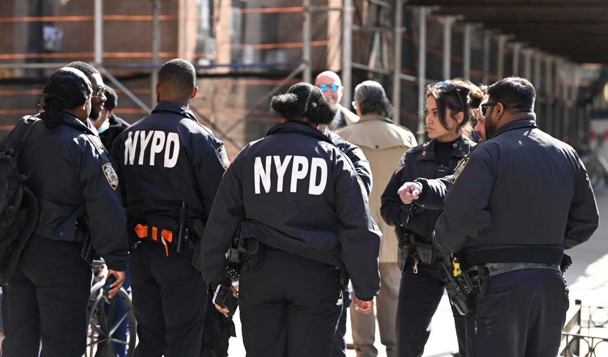 Brooklyn police at crime scene