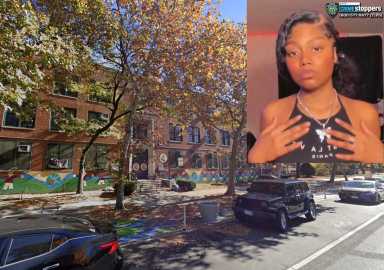 Photo of Brooklyn slashing suspect overset near school where crime occurred