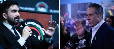 NYC Mayor's Race candidates Zohran Mamdani and Andrew Cuomo