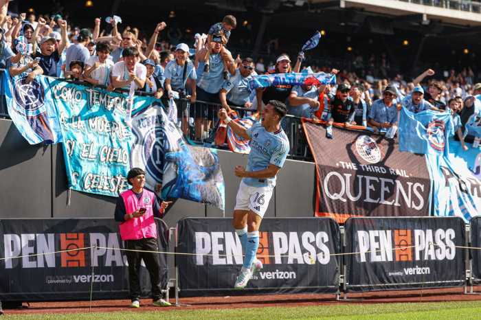 NYCFC cruises past Red Bulls in 2-0 Hudson River Derby win 5 Alonso Martinez NYCFC goal vs. Red Bulls