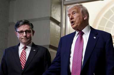 Speaker Mike Johnson and President Trump discuss budget bill that cuts Medicaid, SNAP