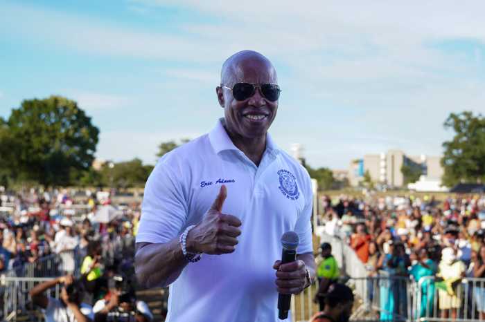 Op-ed | A safe and fun summer in the greatest city in the world 5 Mayor Eric Adams on summer safety smiling with thumbs up