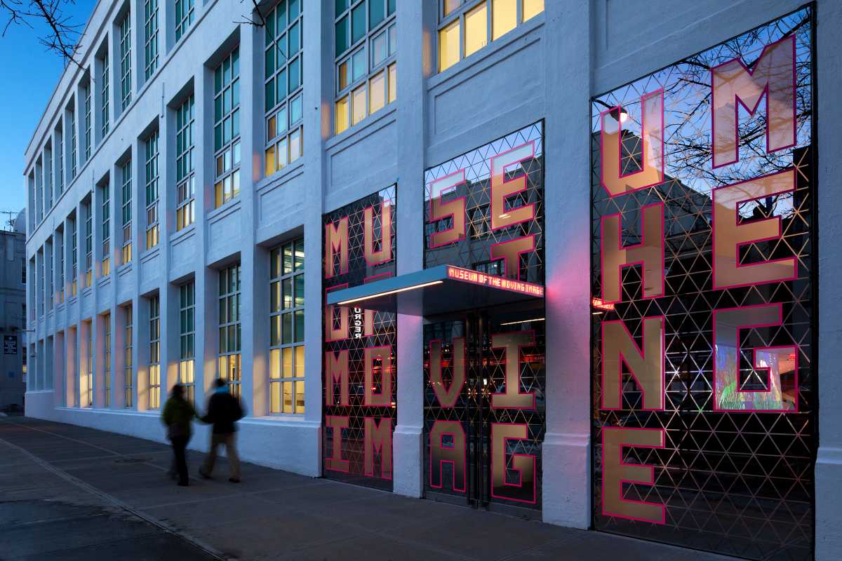 Executive Director Aziz Isham brings new life to Museum of the Moving Image in Queens 2 Main entrance (on 35 Avenue), Museum of the Moving Image. Designed by Leeser Architecture.