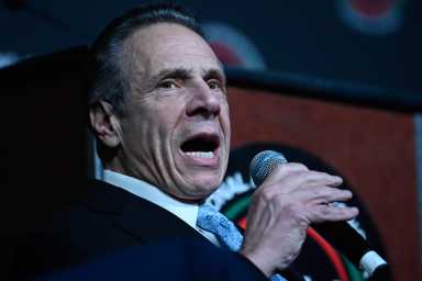 Andrew Cuomo speaking in NYC mayor's race