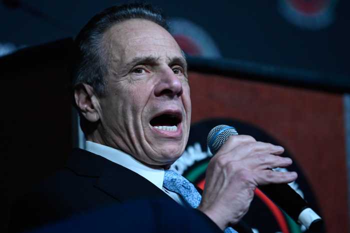Andrew Cuomo speaking in NYC mayor's race