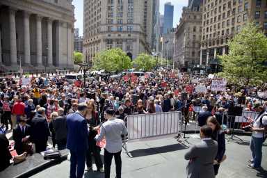 Hundreds of lawyers converge on Foley Square in ‘break-the-glass’ moment for the rule of law in second Trump era 21 Lawyers at Foley Square for Law Day Rally against Trump.