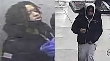 The NYPD released Surveillance images of two of the alleged suspects wanted in connection with the May 5 shooting.