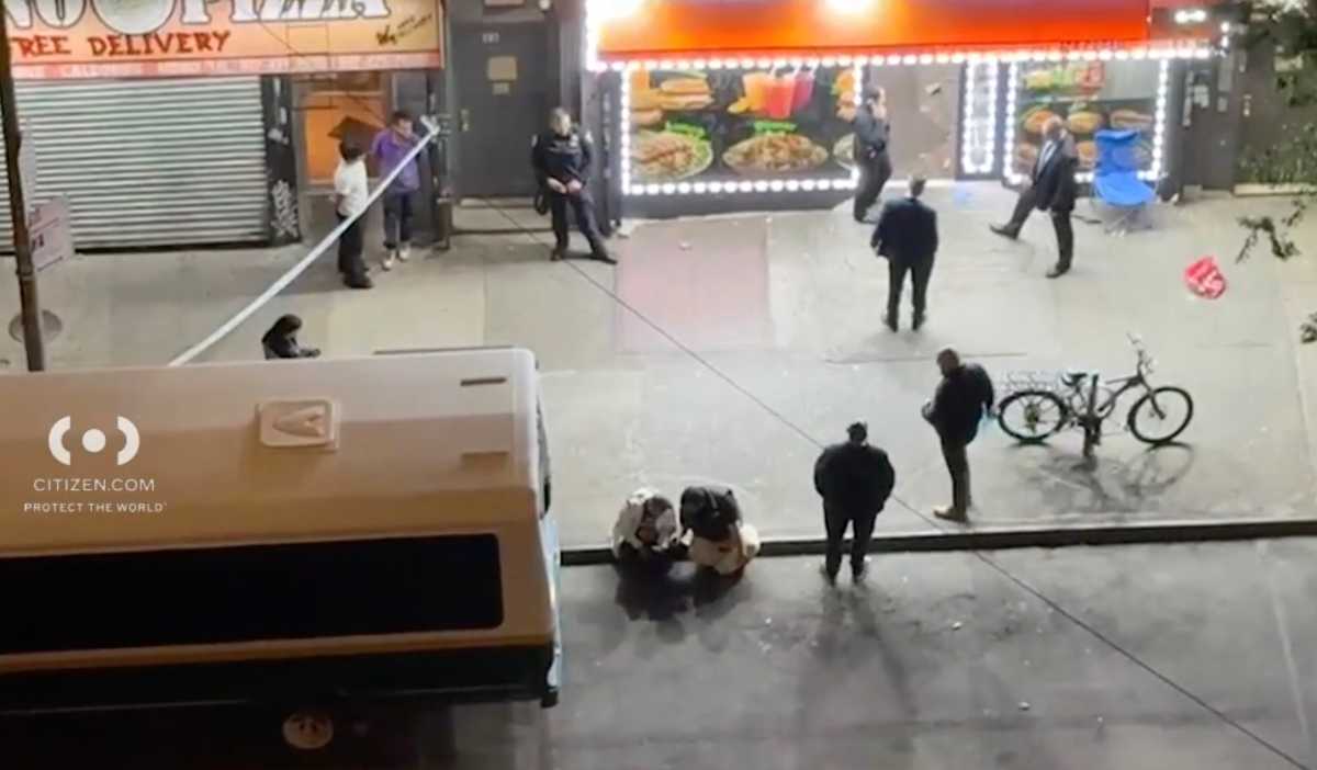 Police investigate double shooting scene in the Bronx