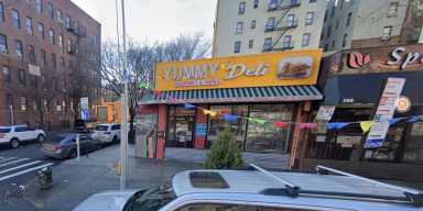 View image of Yummy Deli in the Bronx, the site of a fatal shooting that left 18-year-old Estarling Peralta dead, according to police.