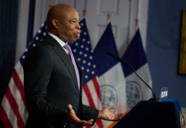 Mayor Adams speaks about immigration and federal authority