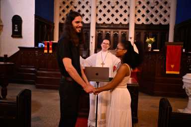 Love in the time of ICE raids: A Russian immigrant marries a Brooklyn woman as deportation threat looms 19 Maksim Reviaka, (left) stands next to his wife Akeelah while taking vows during their marriage cereomy at Second Presbyterian Church on Sunday, June 22. Reviaka is set to face a deportation hearing on July 1.