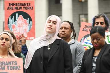 Trump travel ban on 12 African and Asian nations 'racist' and un-American, New York pols and advocates say 44 New Yorkers protest Trump travel ban and anti-immigrant policies