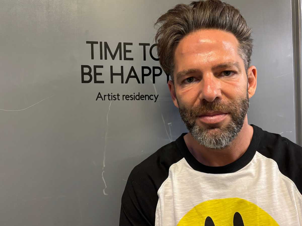 Lower East Side's Time To Be Happy Gallery invites public in to see artists at work 3 Benzi, owner of Time To Be Happy Gallery