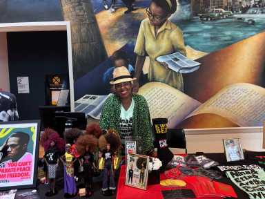 Person participating in Juneteenth events