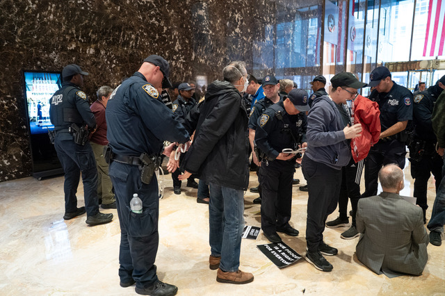 ICE raid unrest: Protesters arrested for occupying Trump Tower, demanding release of detained immigrants 3