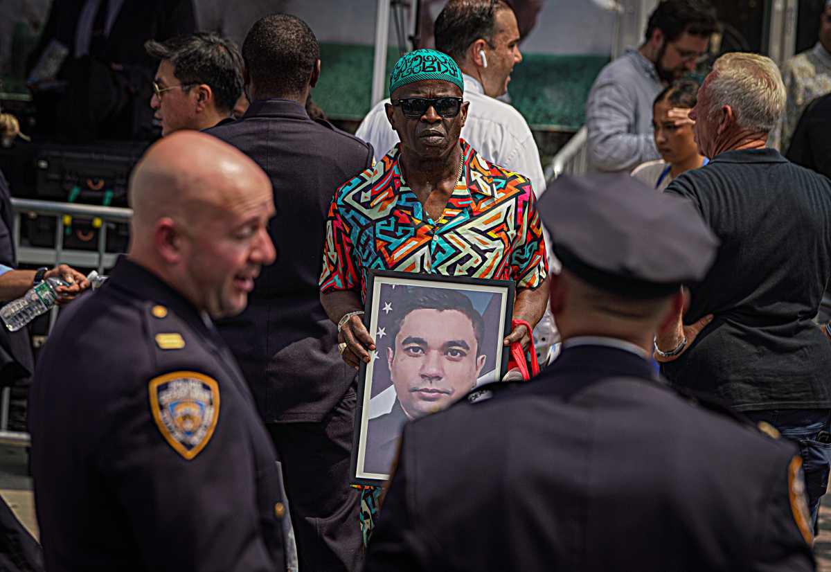 NYPD officer slain in Midtown mass shooting given a hero's tribute at Bronx funeral 13