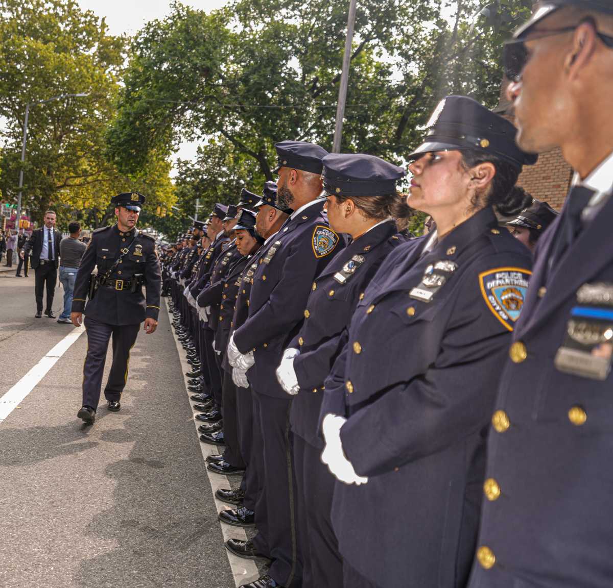 NYPD officer slain in Midtown mass shooting given a hero's tribute at Bronx funeral 4