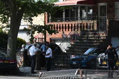 Man fatally shot in chest outside Brooklyn home, police say 16 Detectives investigate a shooting that left a man fatally wounded at 627 Rockaway Parkway