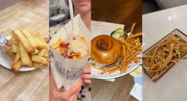 Shoestring vs. steak fry: Where to eat on National French Fry Day 2025 33 A combo photo of fries from four restaurants in NYC