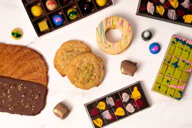 New York City's Sweet Graffiti elevates desserts with unique, adventurous flavors 35 a group shot of desserts from Sweet Graffiti in New York City