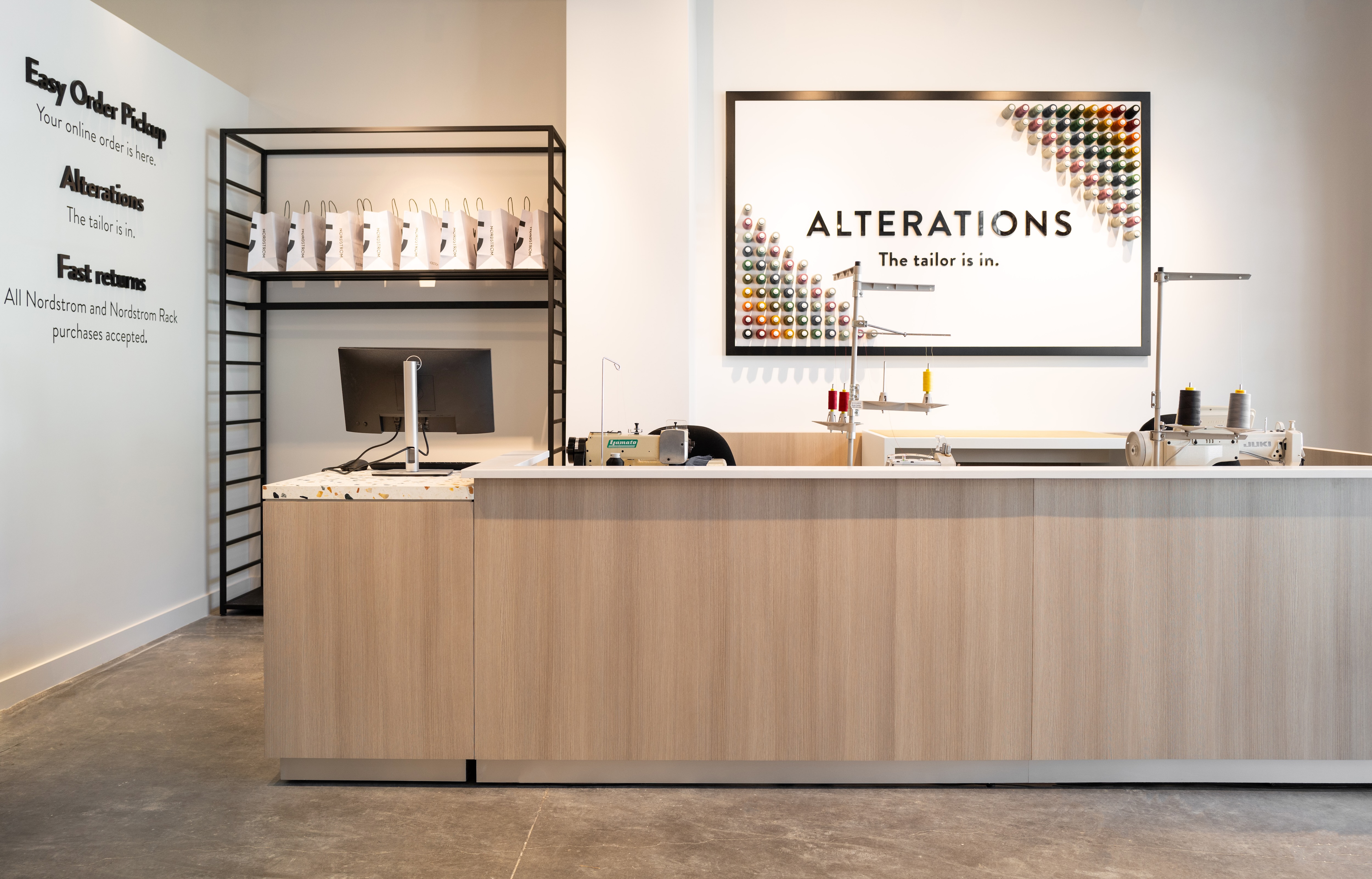 New York City's third Nordstrom Local store opens in Brooklyn 2 The alterations desk at Brooklyn's new Nordstrom Local.