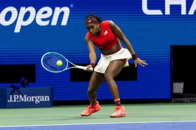 Gauff's struggle continues in second round US Open victory against Vekic 2 Coco Gauff of the United States in action against Donna Vekic of Croatia in the second round of the women’s singles at the US Open at Arthur Ashe Stadium in Billie Jean King National Tennis Center.