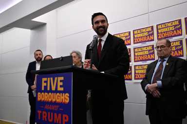 NYC Mayor's Race: Mamdani launches citywide tour against Trump’s agenda 28 Zohran Mamdani with elected officials