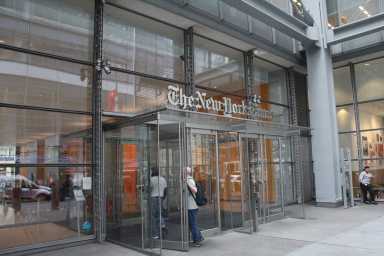 The New York Times building.