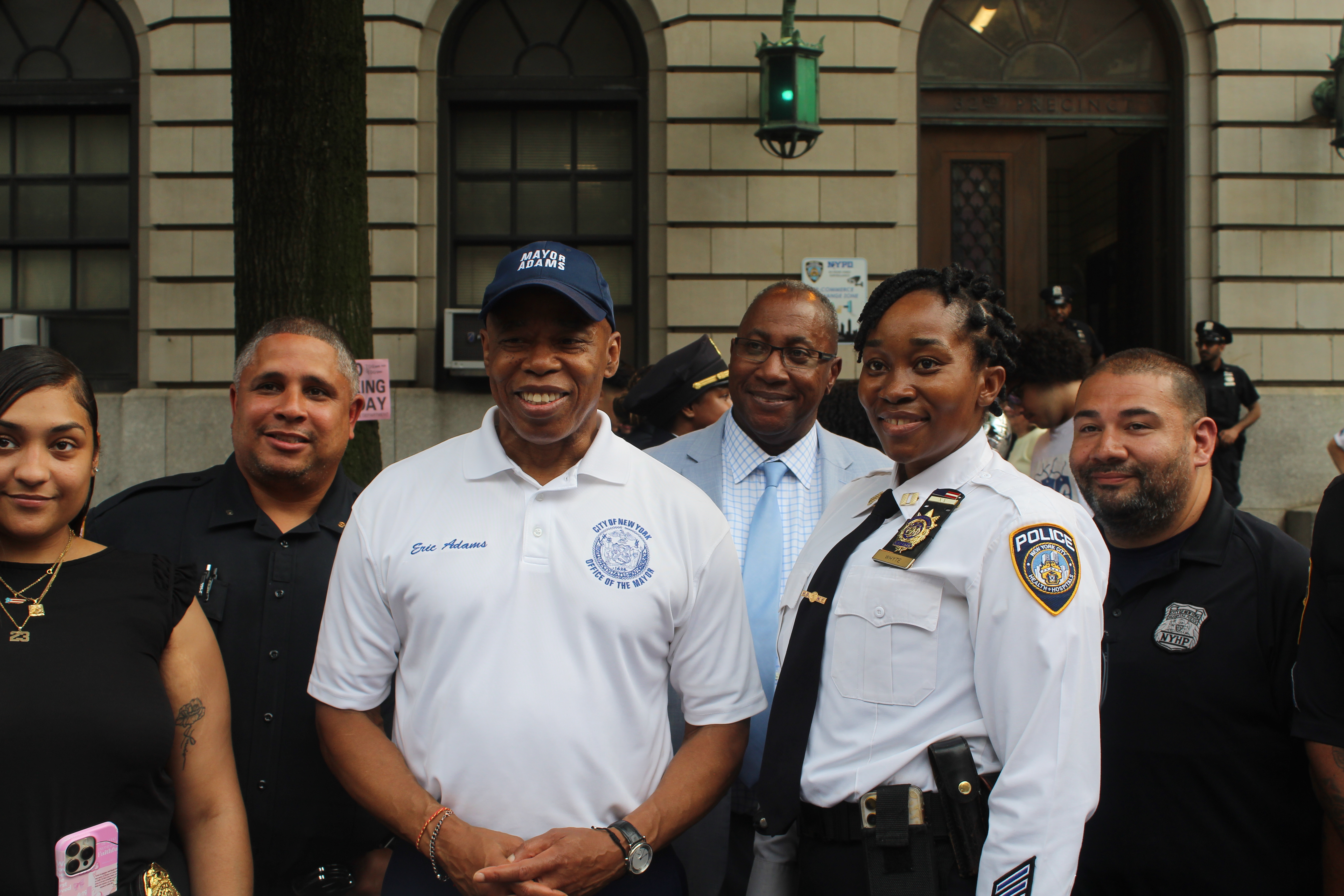 Mayor Adams at National Night Out.